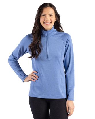 Clique Dash Recycled Womens Quarter Zip Sweatshirt