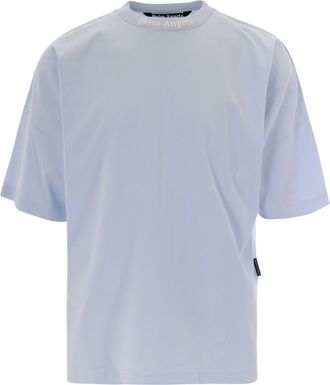 Palm Angels Oversized Crew Neck T-Shirt with Classic Logo Prints