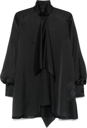 sacai Kleedjes, Dames, Zwart, M, Polyester, Korte Jurken
