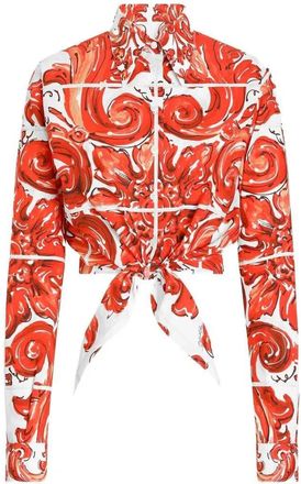 Dolce & Gabbana overhemd met majolica-print