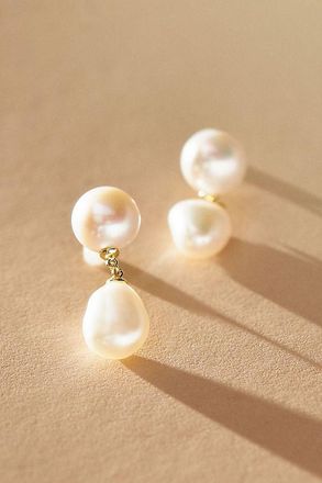 Shashi Dainty Pearl Drop Earrings