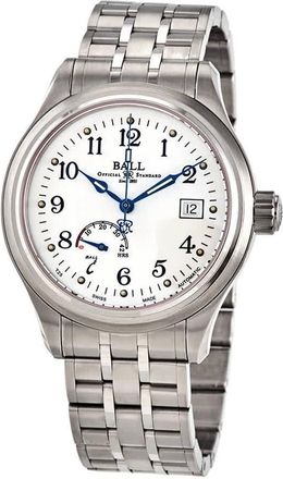 Ball Trainmaster Automatic White Dial Mens Watch NM1056D-S1J-WH