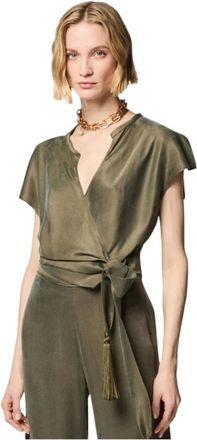Nenette Overhemden, Dames, Groen, L, First Blouse
