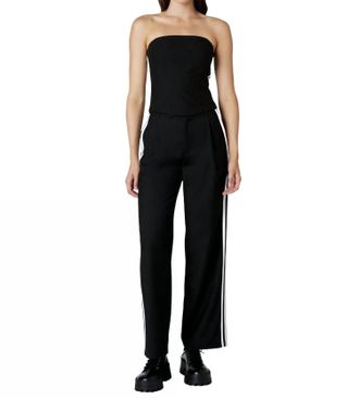 Nia Messi Stripe Sweatpants In Black
