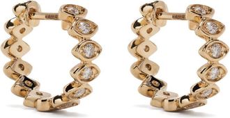 Sydney Evan 14K Yellow Gold Evil Eye Diamond Huggie Earrings - Womens - 14kt Yellow Gold