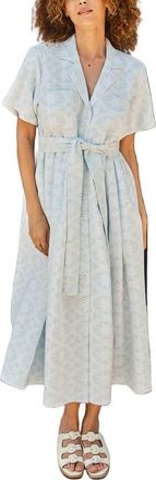 Ace & Jig Sabine Button Front Collared Midi Dress in Calm at Nordstrom, Size X-Small