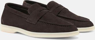 Scarosso Luciana Loafers in Brown - Suede at Nordstrom, Size 37.5