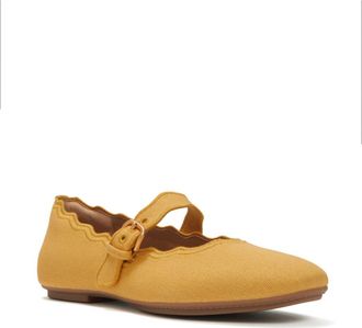 FitFlop Delicato Wave Edge Canvas Mary Janes in Turmeric at Nordstrom, Size 6.5