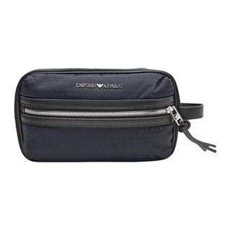 Emporio Armani Beauty Case Uc001 - Heren - Tassen - Blauw - Maat: ONE Size Polyamide