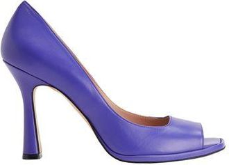 8 by YOOX LEATHER SQUARE OPEN-TOE PUMPS