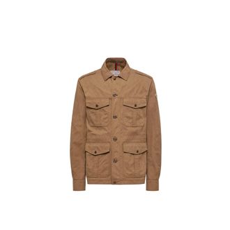 Moncler Moncler Amnicon Field Jacket, Men, Brown, Size: 1