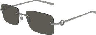 Gucci Sunglasses, male, Gray, Size: 55 MM Gg1703S 001 Sunglasses