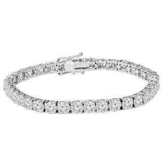 Pompeii3 9 ct Genuine Diamond Tennis Bracelet 7 14K White Gold