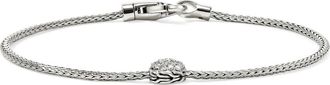 John Hardy JH Essential Pavé Bracelet, Diamonds in Silver at Nordstrom, Size Medium