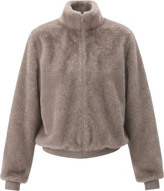 Emme Di Marella Emmpatio Bomber - Dames - Jassen - Beige - S - Polyester - Jassen