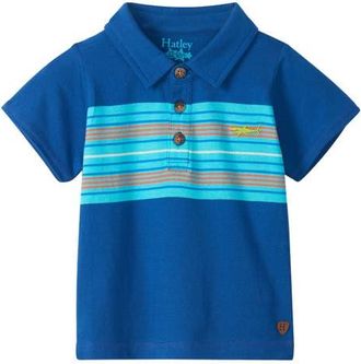 Hatley Kids Limoges Stripe Peached Cotton Polo at Nordstrom, Size 18-24M