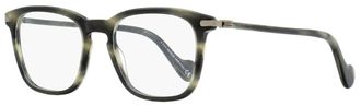 Moncler Mens Rectangular Eyeglasses ML5045 055 Gray Melange 52mm