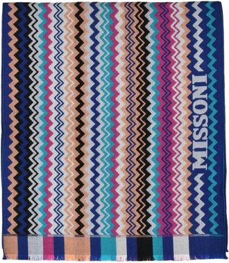 Missoni Blue Wool Scarf