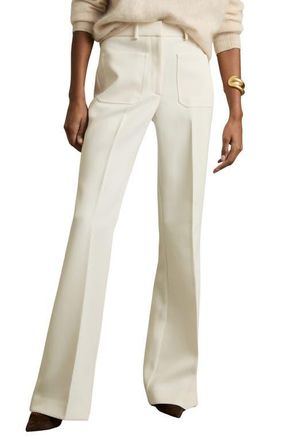 Reiss Priya Flare Pants in Cream at Nordstrom, Size 10 Us