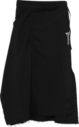 Yohji Yamamoto Logo-embroidered Midi Skirt