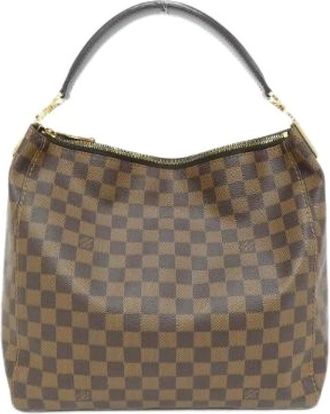 Louis Vuitton Pre-owned Shoulder Bags, female, Brown, Size: ONE SIZE Pre-owned Portobello Damier Shoulder Bag