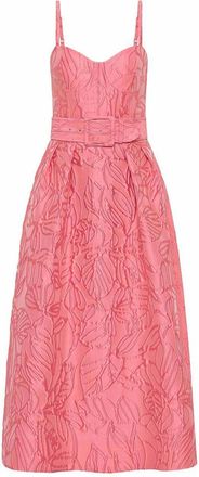 Rebecca Vallance Midi Dress With Floral Embossing
