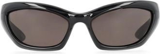 Balenciaga Racer Cat Zonnebril - Dames - Zonnebrillen - Zwart - ONE Size - Nylon - Accessoires