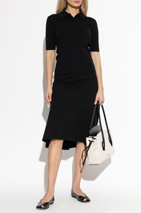 Jil Sander Asymmetrical Skirt, Womens, Black