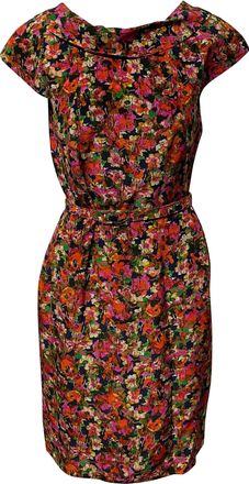 Erdem Erdem Belted Dress in Floral Print SIlk