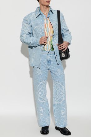 Casablanca Denim Shirt, Mens, Blue