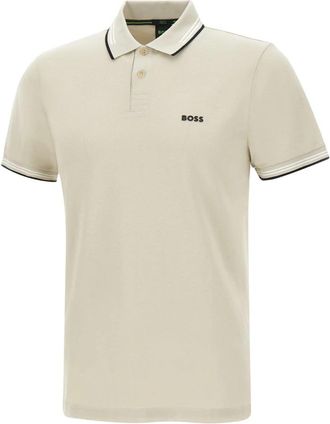 HUGO BOSS Paul Polo - Heren - Polos - Beige - M - Katoen - Tops