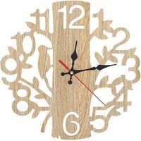 OEM Reloj De Pared Decorativo Vintage Con Forma De &Aacute;rbol Con Un P&aacute;jaro, Ideal Para El Hogar O La Oficina (beige) - Crezuo