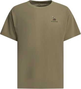 Montbell Grafisch T-shirt - Heren - T-shirts - Bruin - L - Polyester - Tops