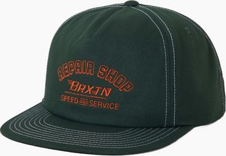 Brixton Mens Brixton Mens Repair Shop Snapback Baseball Cap - Green - Size: ONE size