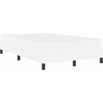 vidaXL Vidaxl - Cama Con Colch&oacute;n Blanco Puro 120 X 190 Cm Cuero Sint&eacute;tico