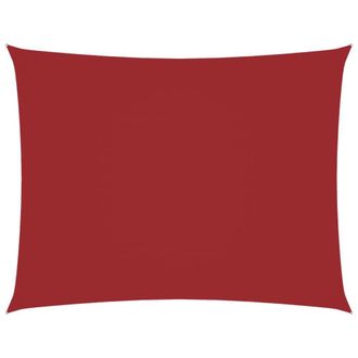 Berkfield Home Sunshade Sail Oxford Fabric Rectangular 5x6 m Red