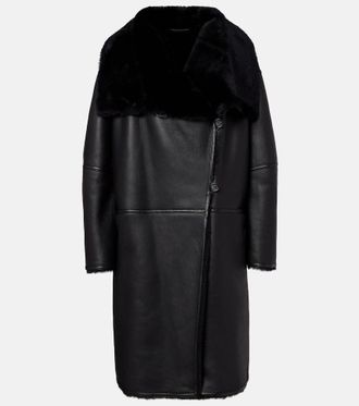 Toteme Shearling-lined leather coat