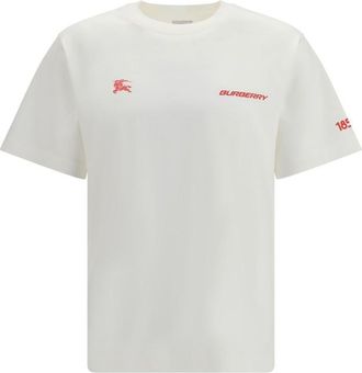 Burberry White Crew Neck T-Shirt
