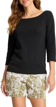 Tommy Bahama Ashby Slub Top in Black at Nordstrom, Size X-Large