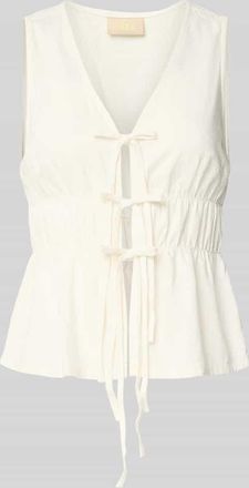 Jack & Jones Top aus Viskose-Leinen-Mix Modell ALMIRA in Offwhite, Gr&ouml;&szlig;e XL