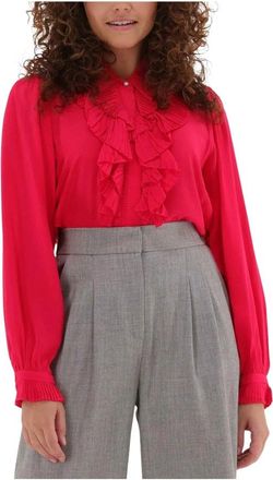 Suncoo Fuchsia Blouse Lamar - Dames - Blouses - Roze - S - Katoen - Overhemden