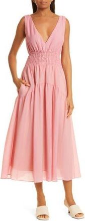 Vince V-Neck Sleeveless Dress in Rosetta at Nordstrom Rack, Size Large