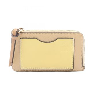 Loewe Beige Yellow Leather Coin Purse/Coin Case (Pre-Owned)