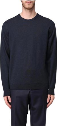 Drumohr Blauwe Sweaters voor Mannen - Heren - Ronde hals truien - Blauw - 3XL - Truien & Vesten