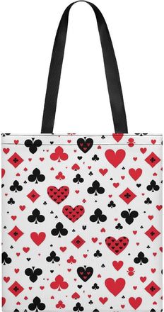 Generic Playing Card Poker Tote Bag for Women Men Shoulder Bags Purses Pouch Handbags