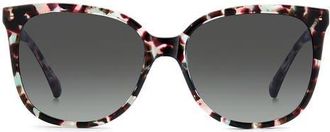 Kate Spade New York kaysie 58mm square sunglasses in Havana Multicolor/Dark Grey at Nordstrom