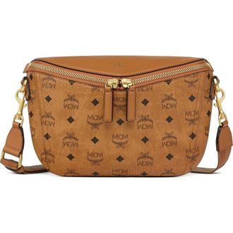 MCM Small Diamant 3D Crossbody in Visetos Leather Mix in Co at Nordstrom