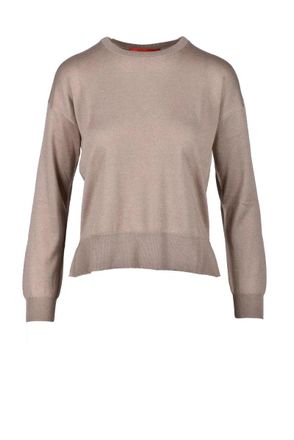 Wild Cashmere Silk and Cashmere Sweater - Taupe