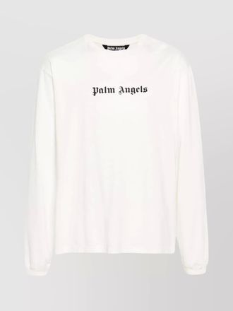 Palm Angels cotton long-sleeve logo-print t-shirt