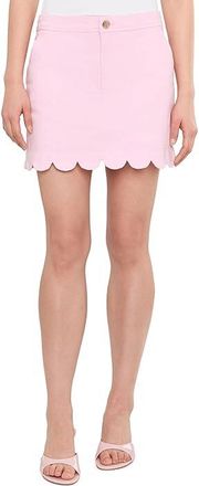 Lilly Pulitzer Colette Denim Skort Womens Skirt Pink Muse : 14, Cotton/Denim/Elastane